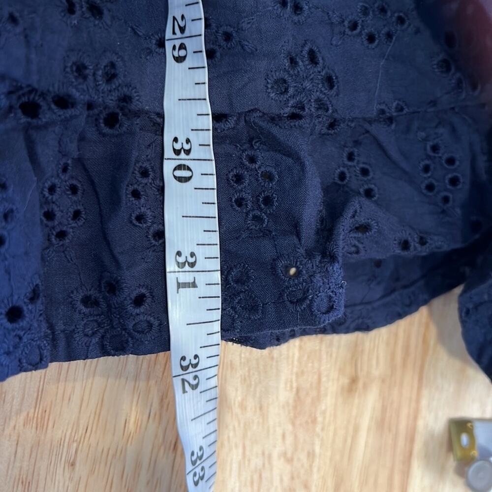 LOST + WANDER Sunday Funday Eyelet Detail Long Sleeve Cotton Minidress M NWT - Picture 14 of 14